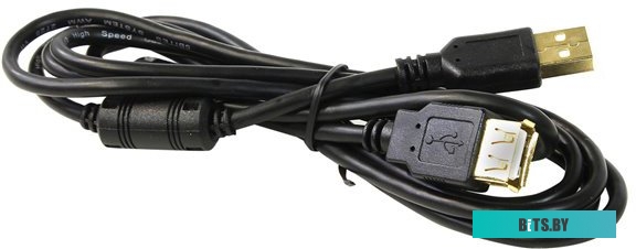 UC5011-018A 5bites Кабель удлинительный USB 2.0 A-->A 1.8м 2 фильтра