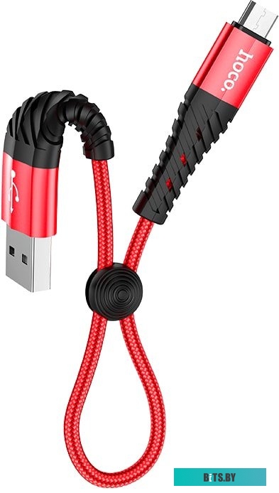 Кабель Hoco X38 microUSB (красный)