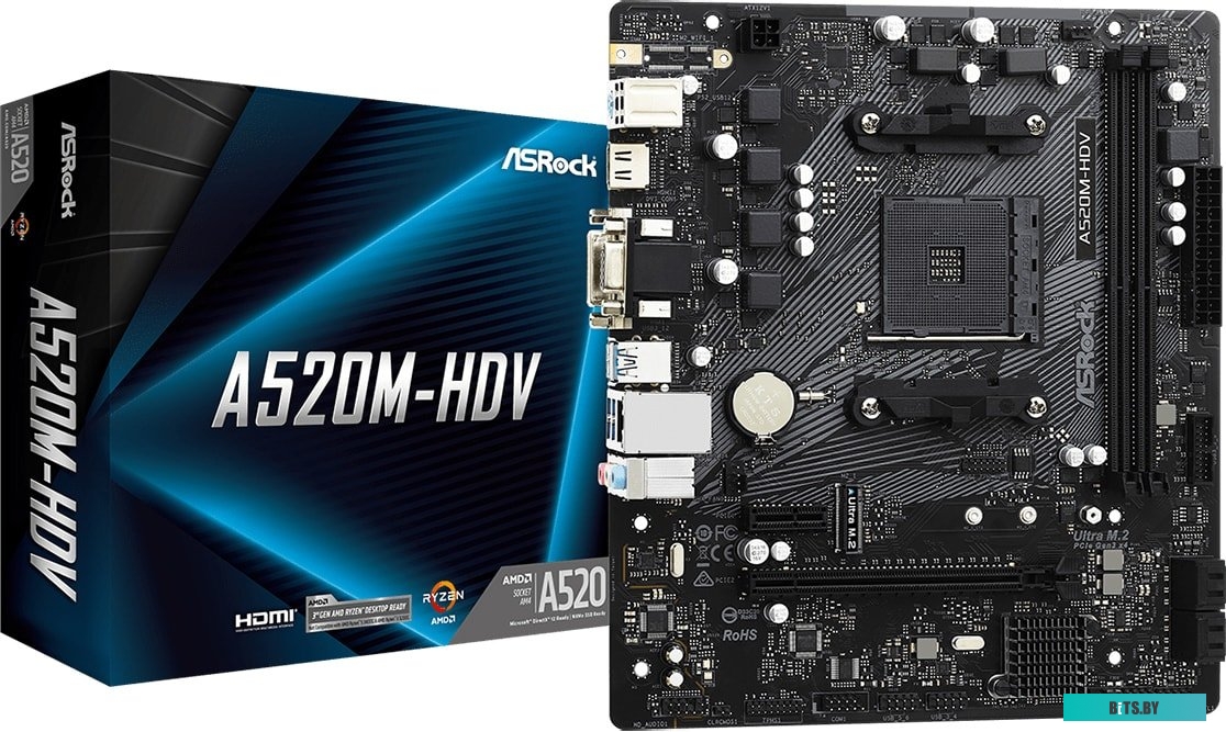 Материнская плата ASRock A520M-HDV