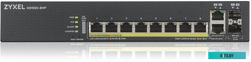 Коммутатор Zyxel GS1920-8HPv2 <GS1920-8HPV2-EU0101F>