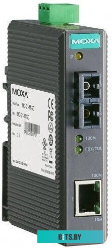 Индустриальный конвертер MOXA IMC-21-S-SC, 1 Port 10/100BaseT(X) - 1 Port 100BaseFX (SM, SC), -10 до 60°C