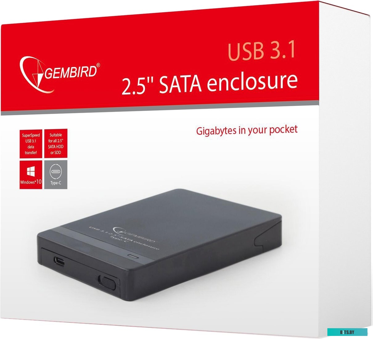 Бокс для жесткого диска Gembird EE2-U31S-2