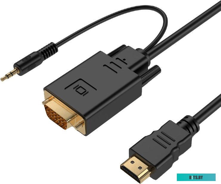 Кабель-адаптер HDMI-VGA A-HDMI-VGA-03-10 Gembird 3m HDMI to VGA+3.5audio