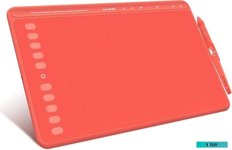 Графический планшет Huion HS611 (коралловый красный)