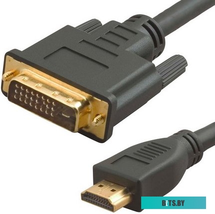 Кабель HDMI - DVI-D Dual Link 5bites (APC-073-030) (19M-25M) 3м 2 фильтра