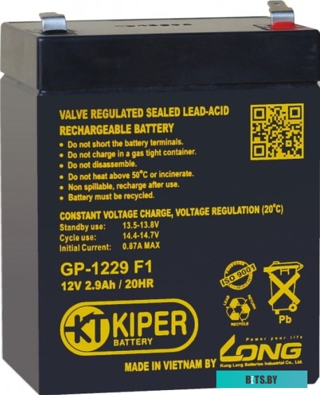 Аккумулятор для ИБП Kiper GP-1229 F1 (12В/2.9 А·ч) <8012>