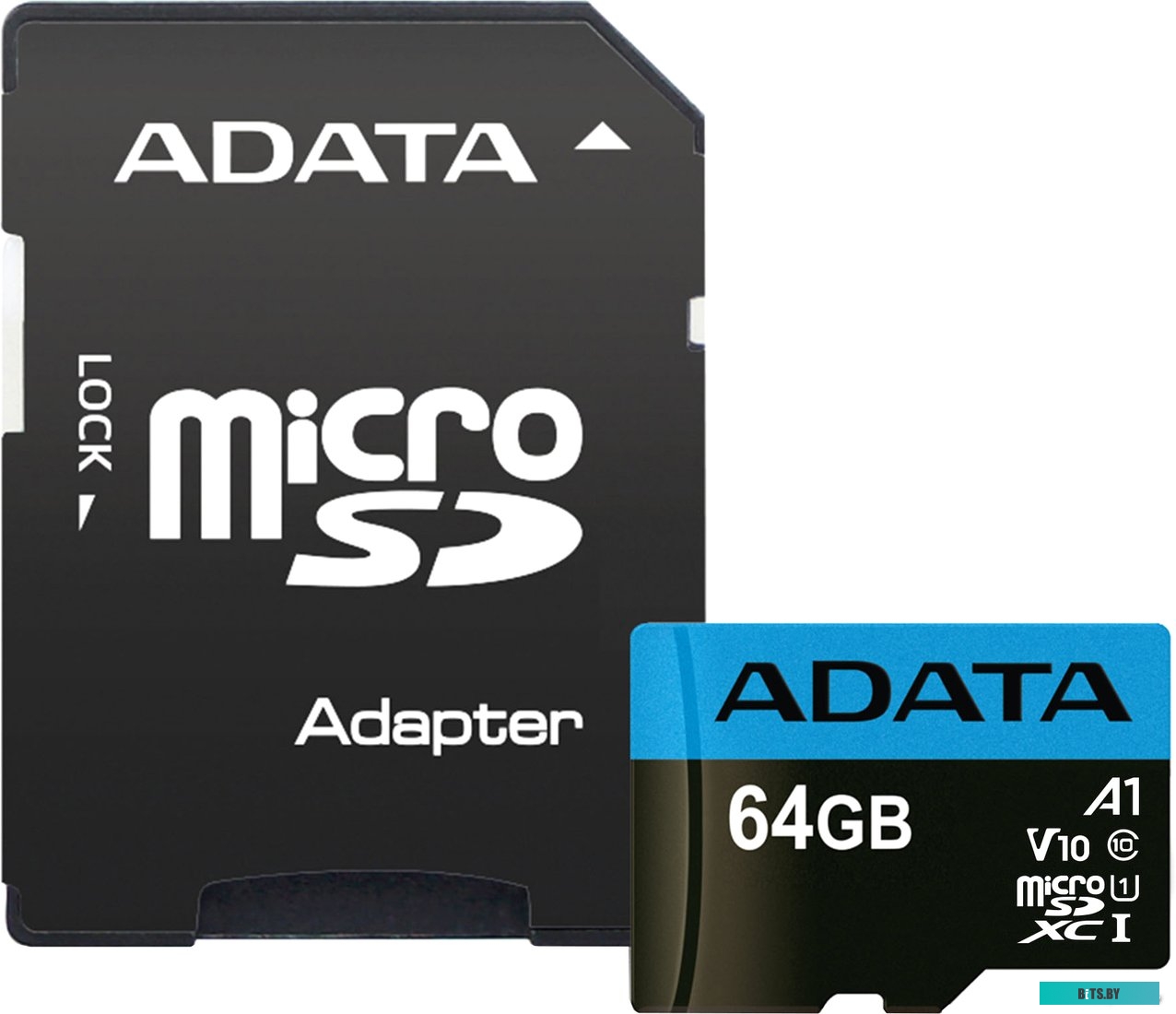 Карта памяти ADATA Premier AUSDX64GUICL10A1-RA1 microSDXC 64GB (с адаптером)