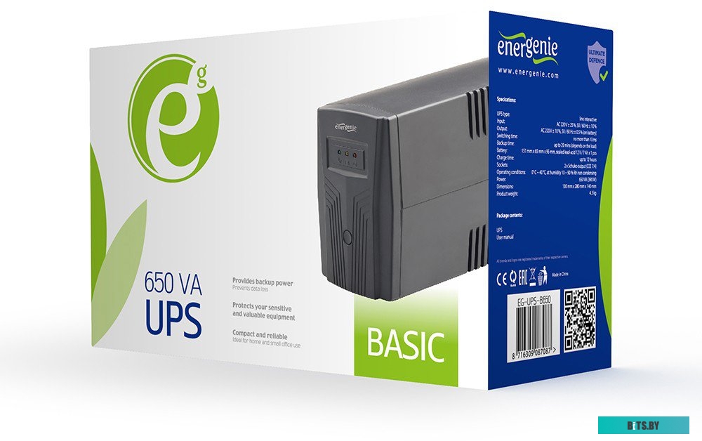Источник бесперебойного питания EnerGenie EG-UPS-B650 EG-UPS-B650