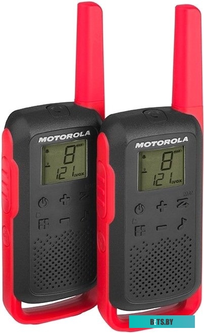 Портативная радиостанция Motorola T62 Walkie-talkie (черный/красный)