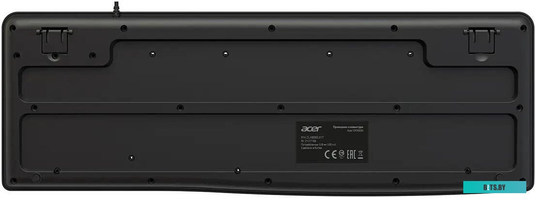 Клавиатура Acer OKW500 черный USB Multimedia (ZL.KBDEE.01T) кабель 1.8м ZL.KBDEE.01T