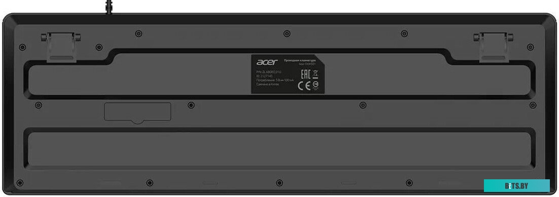 Клавиатура Acer OKW501 черный USB Multimedia (ZL.KBDEE.01U) кабель 1.8м ZL.KBDEE.01U