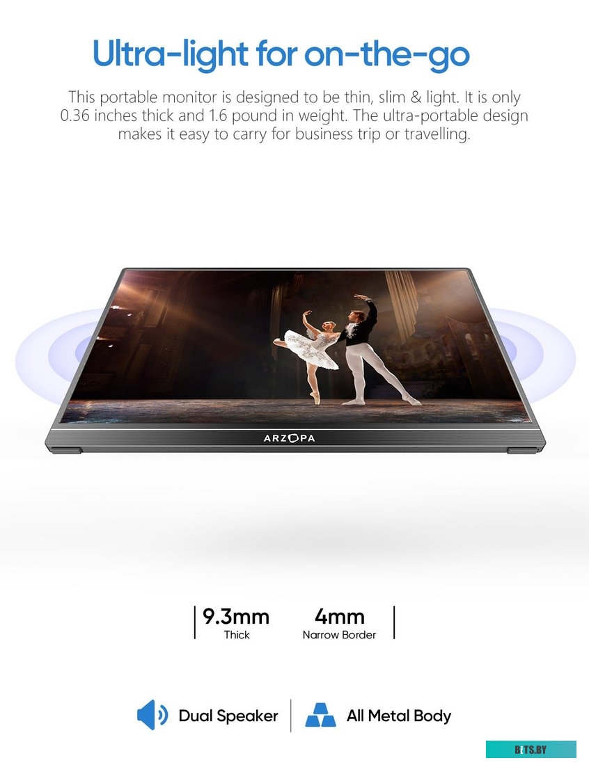 Портативный монитор Arzopa A1 (черный) A1-Black