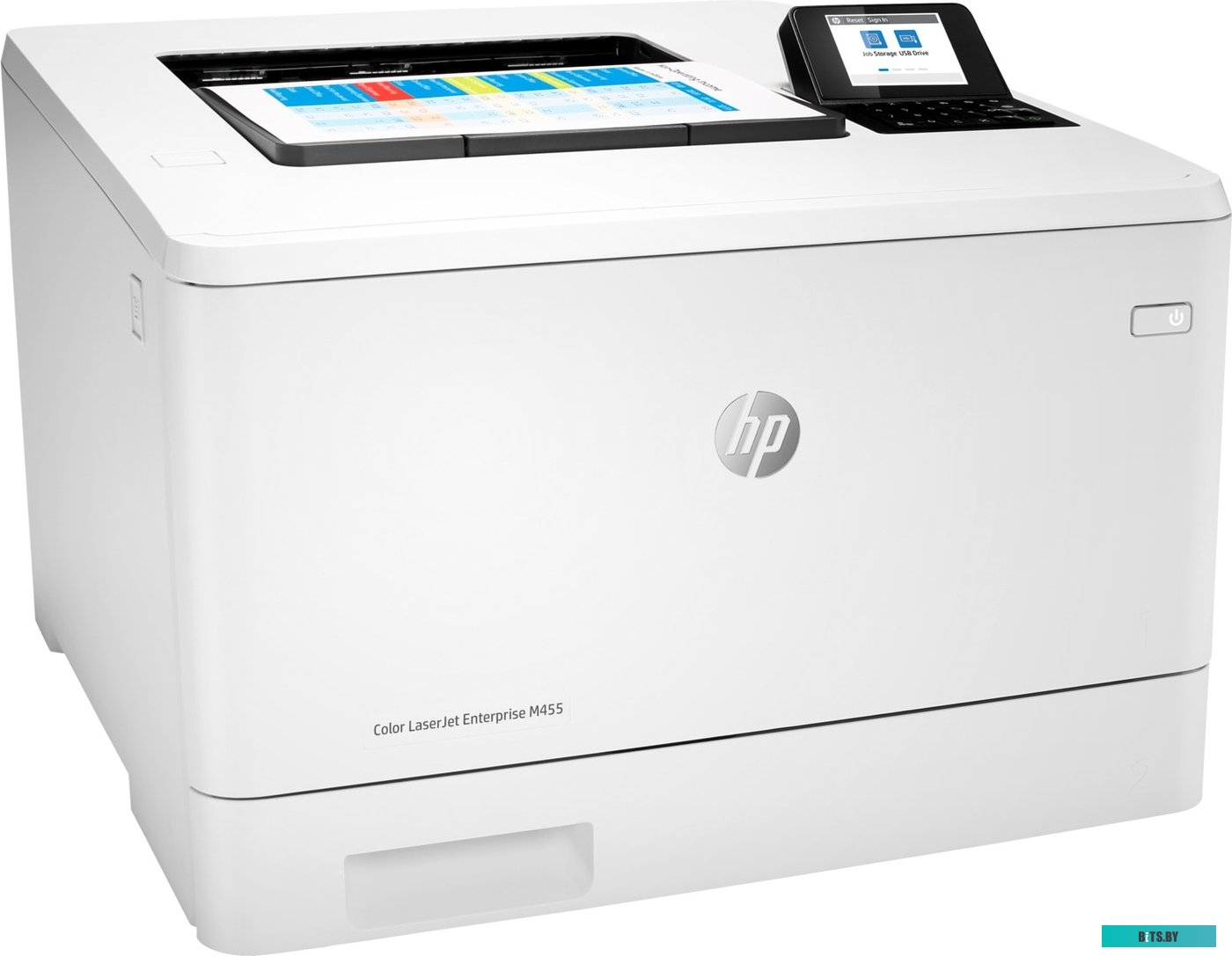 3PZ95A#B19 Принтер HP Color LaserJet Enterprise M455dn (A4, 600x600 dpi, 27(27)ppm, 1,25Gb, 2trays 50+250, Duplex, USB/GigEth, cart. in box B 2400, CM
