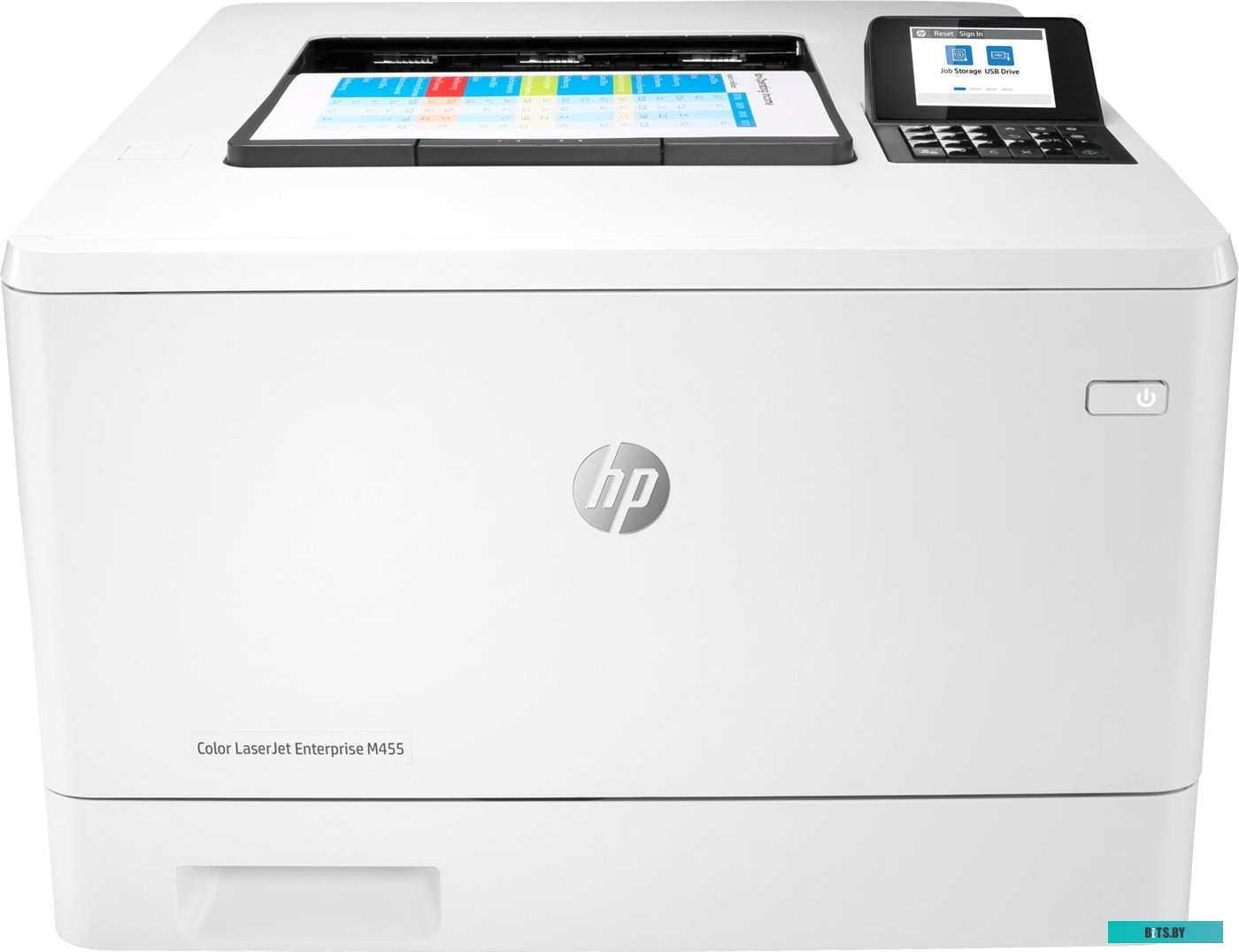 3PZ95A#B19 Принтер HP Color LaserJet Enterprise M455dn (A4, 600x600 dpi, 27(27)ppm, 1,25Gb, 2trays 50+250, Duplex, USB/GigEth, cart. in box B 2400, CM