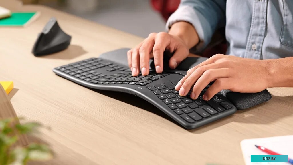 Клавиатура Logitech K860 черный USB беспроводная BT Multimedia Ergo (подставка для запястий) (920-010359) 920-010359
