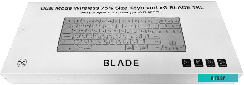 Клавиатура xGhost Blade TKL White Silver
