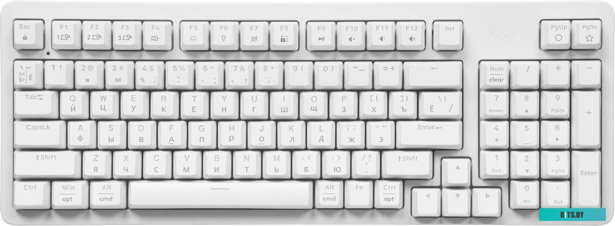 Клавиатура Logitech K868 механическая белый USB беспроводная BT/Radio (920-013913) 920-013913