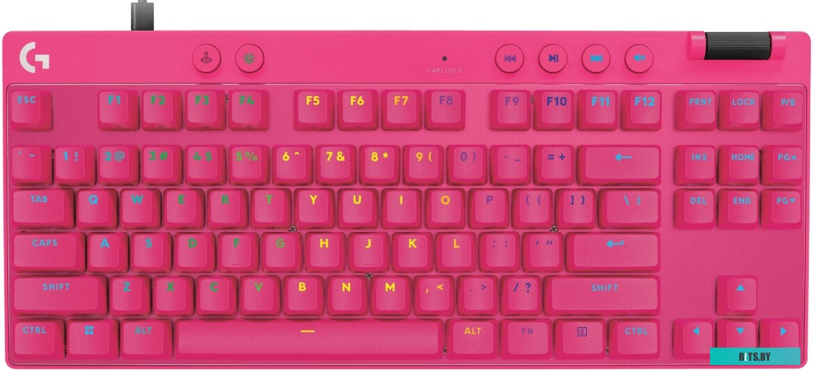 Клавиатура с магнитными переключателями Logitech PRO X TKL RAPID красная 920-013255
