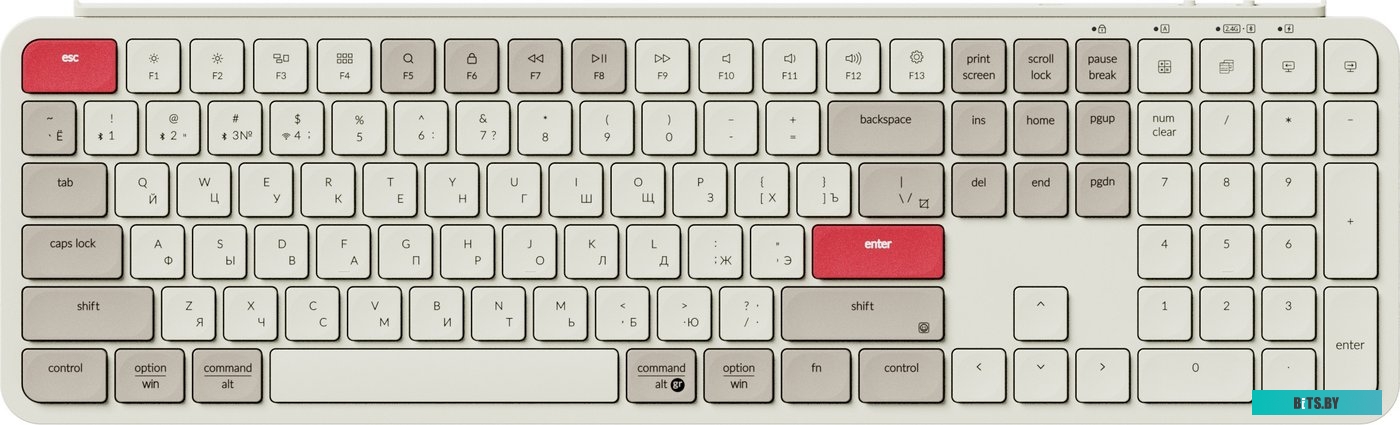 Клавиатура Keychron B6 Pro B6P-K13 (ретро красный)