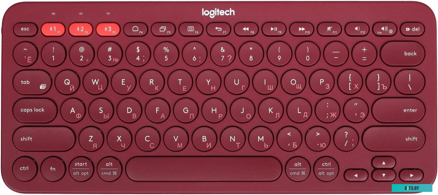 920-007655 Logitech Multi-Device K380 Bluetooth 920-007655 (красный)