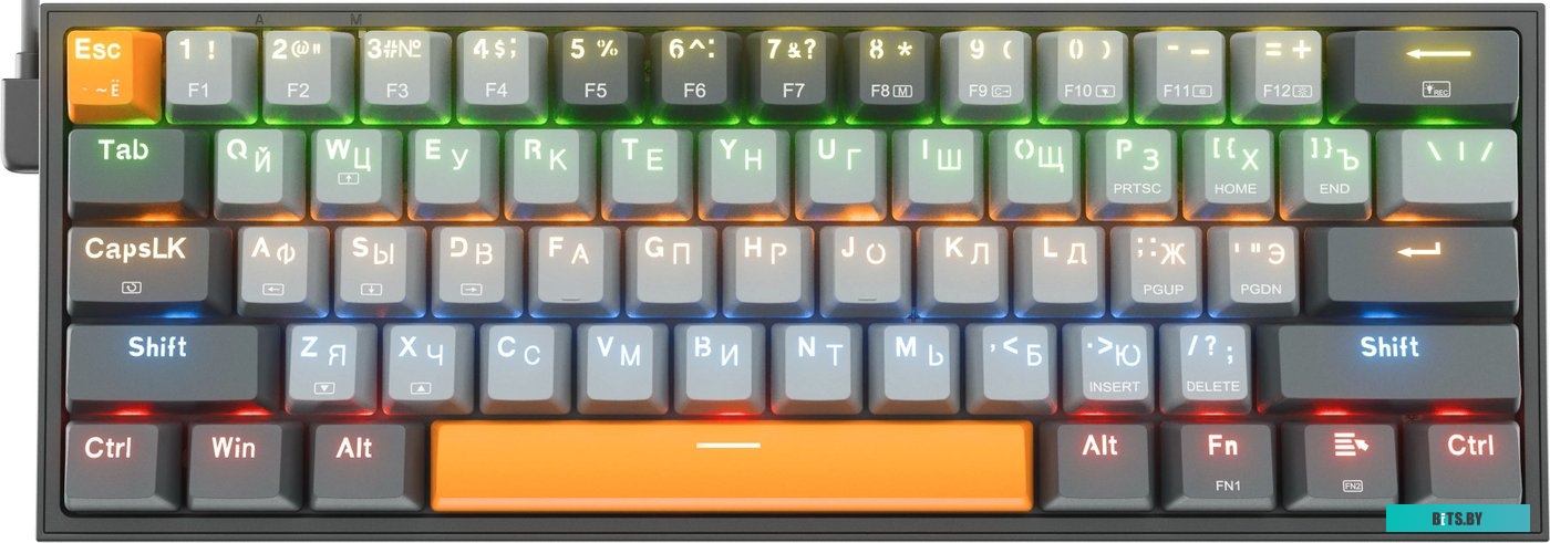 72600 Redragon Fizz (черный/серый)