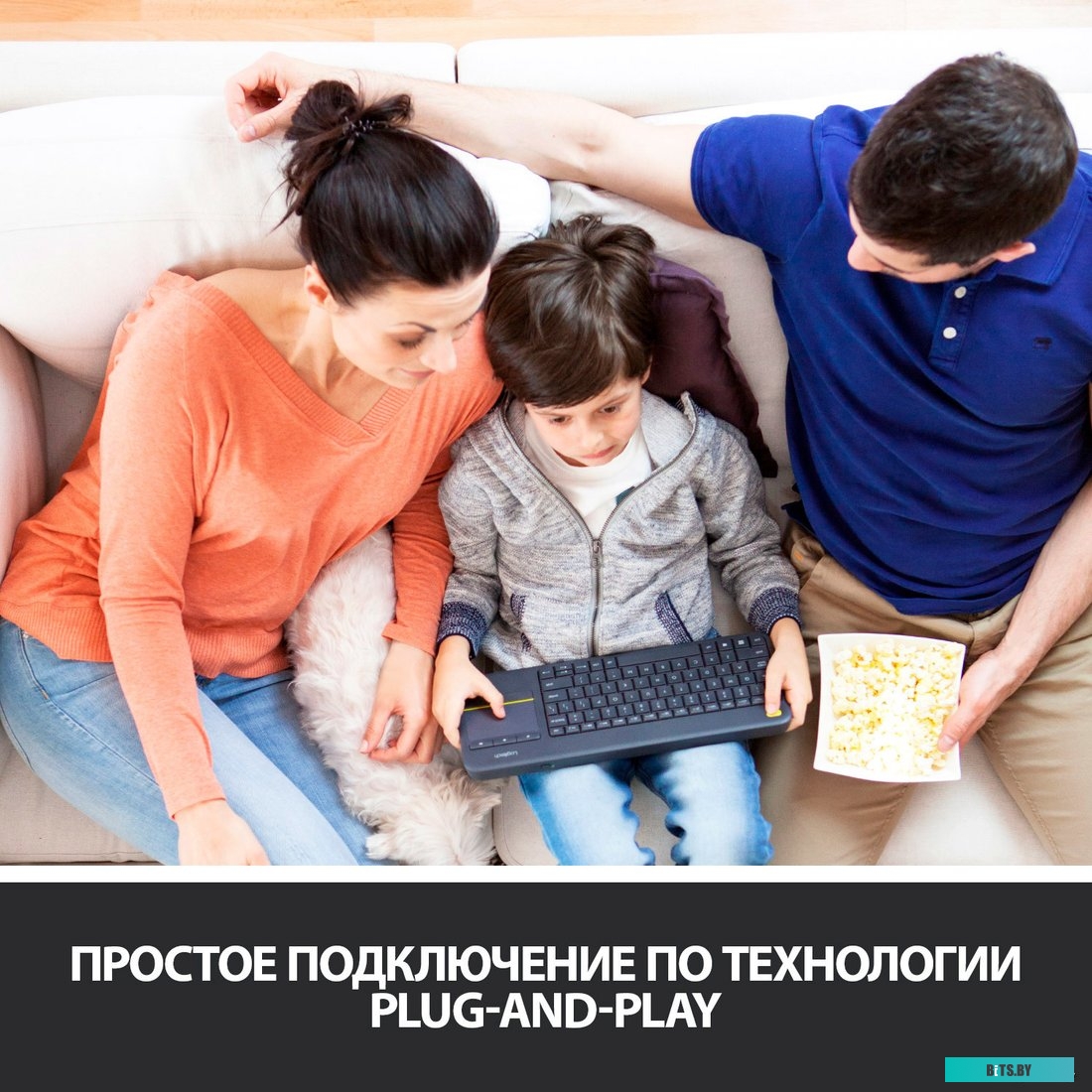 Клавиатура Logitech K400 Plus 920-007173 (черный)