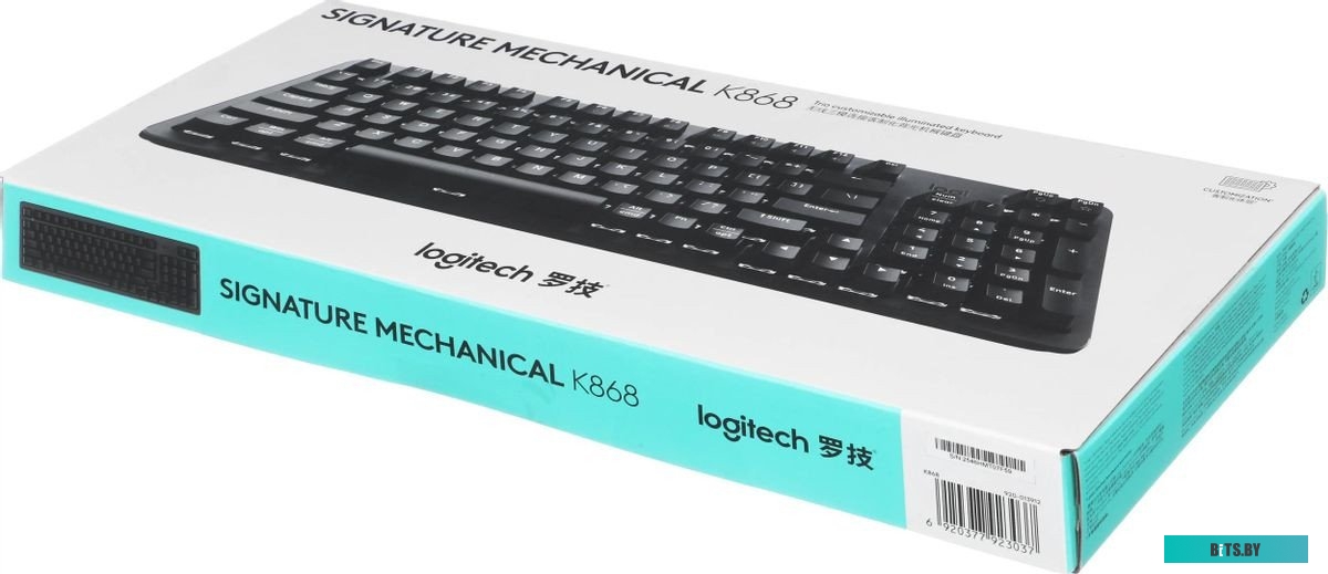 Клавиатура Logitech K868 механическая черный USB беспроводная BT/Radio (920-013912) 920-013912