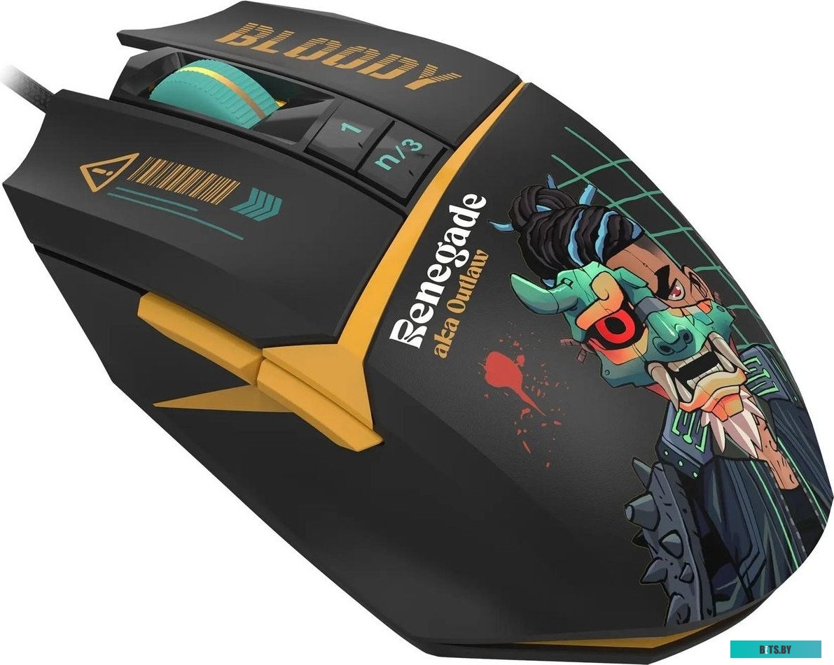 Игровая мышь A4Tech Bloody W63 Max Renegade (черный)