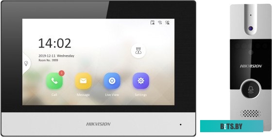 DS-KIS302-P Комплект домофона Hikvision DS-KIS302-P белый