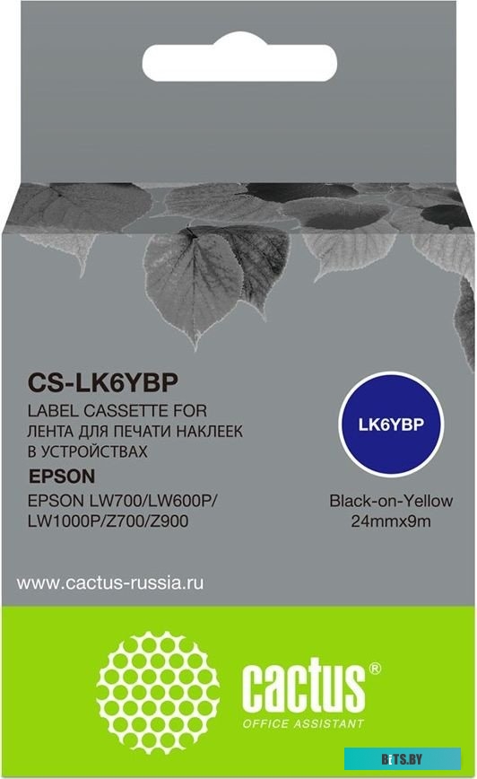 Картридж ленточный Cactus CS-LK6YBP