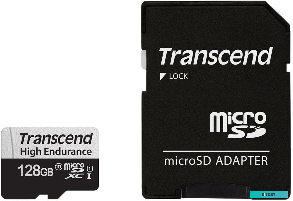 Карта памяти Transcend microSDXC TS128GUSD350V 128GB (с адаптером)