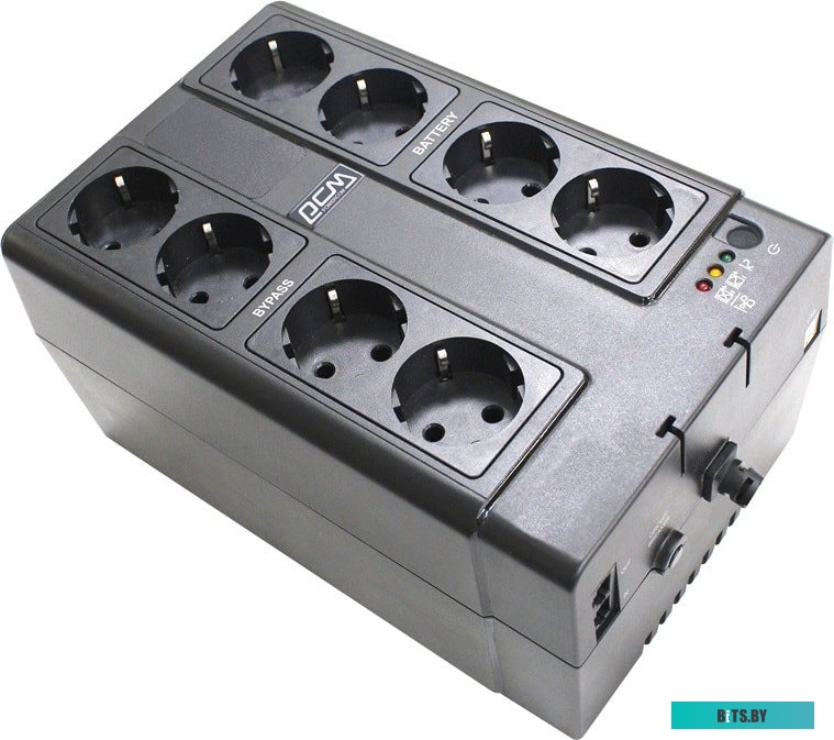 Источник бесперебойного питания (ИБП) Powercom SPD-650E Cube <SPD-650E CUBE>