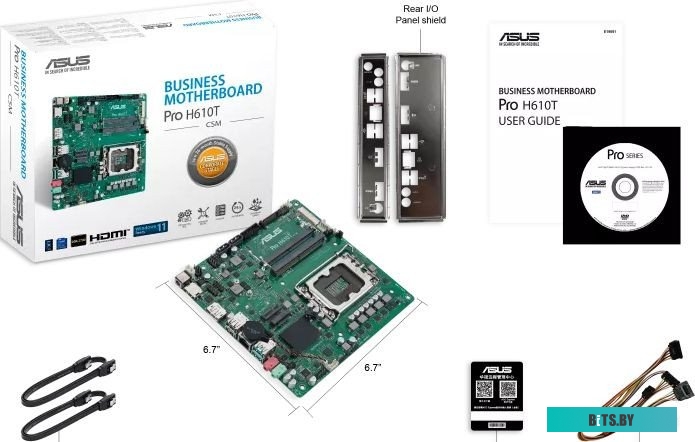 Материнская плата ASUS Pro H610T-CSM
